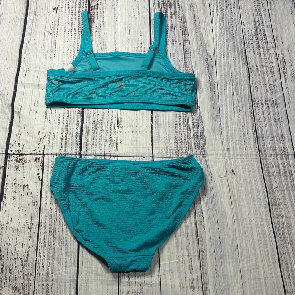 Zella Kids Two-Piece Swim Set - Teal - Picture 2 of 2
